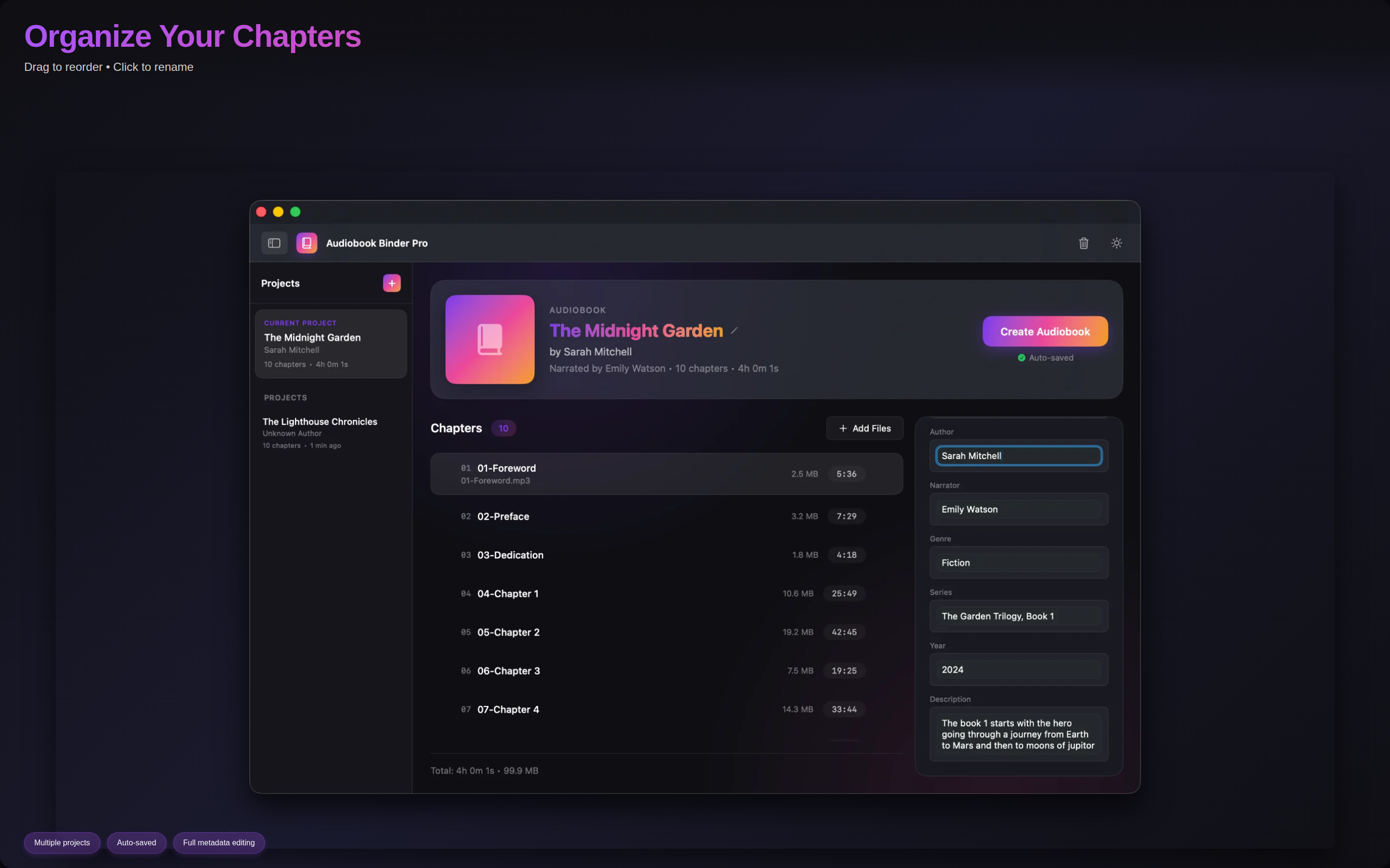 Audiobook Binder Pro